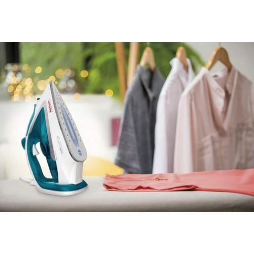 product_image_name-Tefal- Easygliss Steam Iron, 2500 Watt, FV5718 - Turquoise White-4
