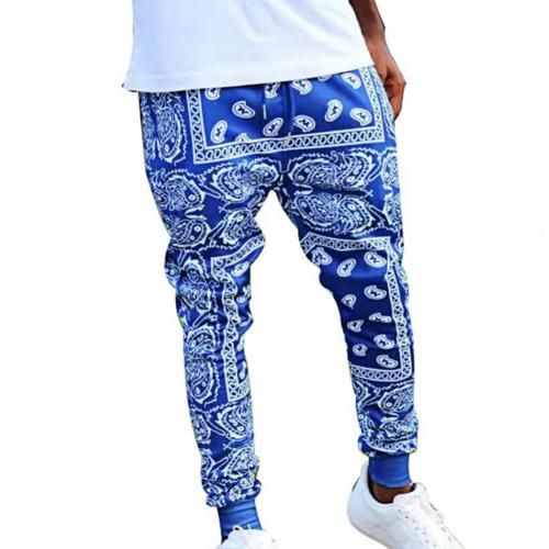 Fashion (Blue)Fashion Printed Jogger Men Women Casual Pants