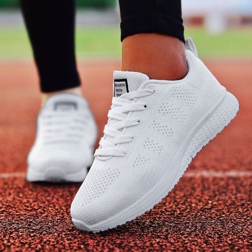 Sneakers Women Fashion Breathable Casual Walking Mesh Ladies Flat