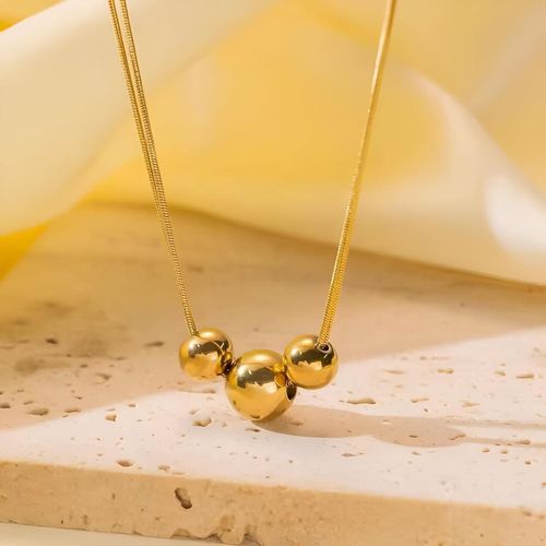 product_image_name-Generic-مجوهرات Chain - قلادة أنيقة بدلاية ذهبية من الفولاذ المقاوم للصدأ مع خصائص مضادة للتشويه للنساء والفتيات، مثالية لهدايا عيد الميلاد والفعاليات الخاصة-4