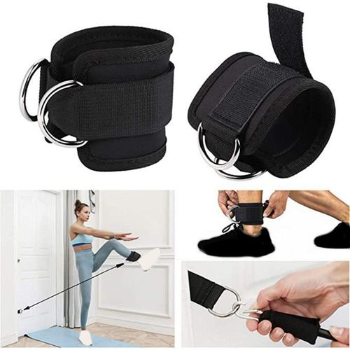 Generic Ankle Strap For Cable Machine Equipment Gym Ankle Cuff For Black @  Best Price Online