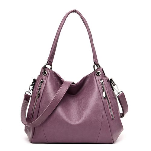 Bostanten Designer Women's Hobo Leather Shoulder Bag/Purse Light Purple  Lilac | eBay