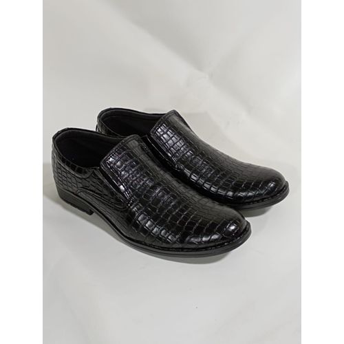 اشتري High Quality Genuine Leather Classic Shoes - Black في مصر