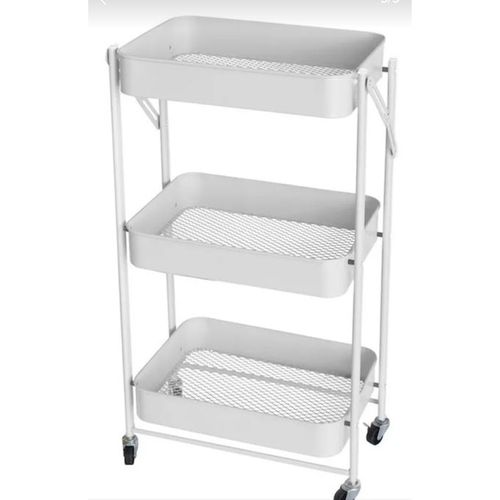 product_image_name-Generic-عربة أدوات بثلاثة طوابق مع رفوف تخزين متنقلة بشبكة معدنية-3