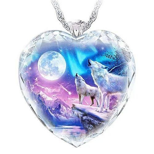 Generic 925 Pure Silver Crystal Sparkle Gem Necklace Wolf Pendant Elegant JewelryCrystal Best Price Online Jumia Egypt