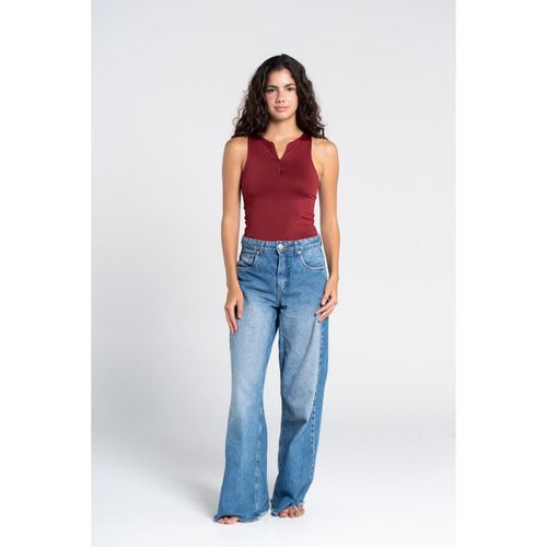 OUTDATED Zipper Bodysuit - Burgundy - image 2