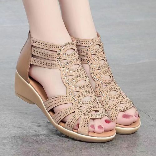 Espadrille Wedge Sandals for Women - Comfortable and Breathable Womens  Wedges, Comfortable Fish Mouth Wedges for Women, Can Be W - AliExpress