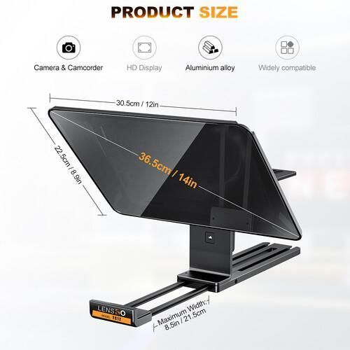 product_image_name-Lensgo-TC12 Teleprompter for Select Cameras and iPads-2