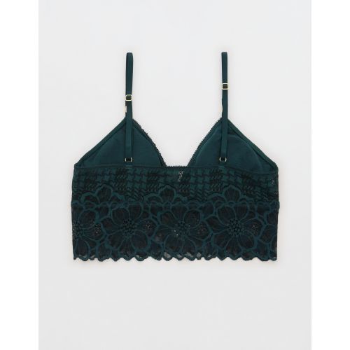 Aerie Snow Angel Lace Padded Bralette