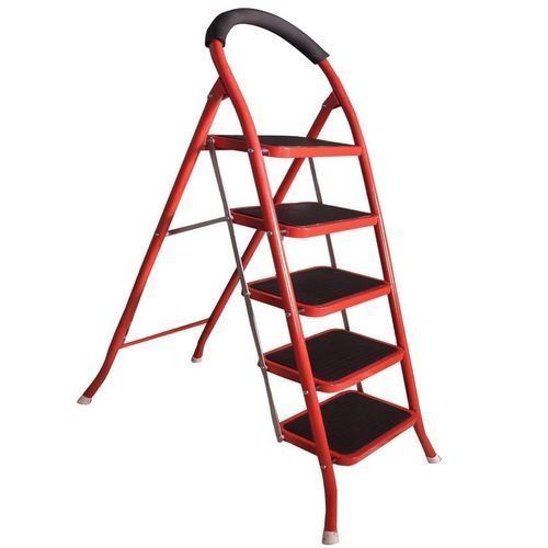 product_image_name-Generic-سلم هايل معدني 5 درجة اللون الاحمر كود TL007-1