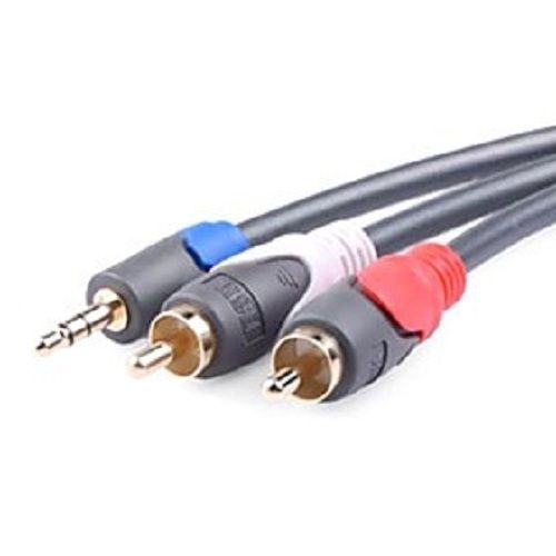 Buy 2B RCA Socket DC2 To Audio Pc Cable 3M - Black " CV204 " in Egypt