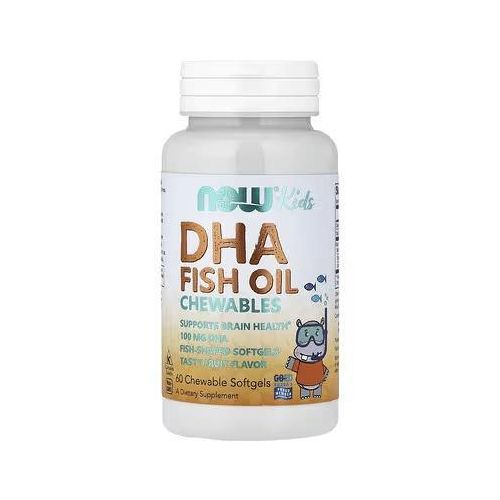 product_image_name-Now- زيت السمك للأطفال DHA – 60 كبسولة هلامية قابلة للمضغ بنكهة الفواكه-1