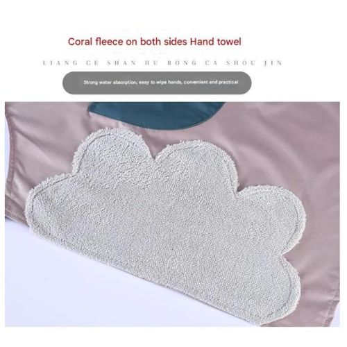 product_image_name-Generic-Stain-Resistant Kitchen Apron with Absorbent Pockets – Comfortable & Stylish Cooking Apron- Black-3