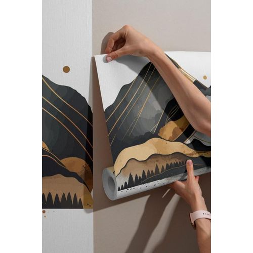 product_image_name-Generic-غلاف ورق حائط من القماش بتصميم جبال بألوان ذهبية-3