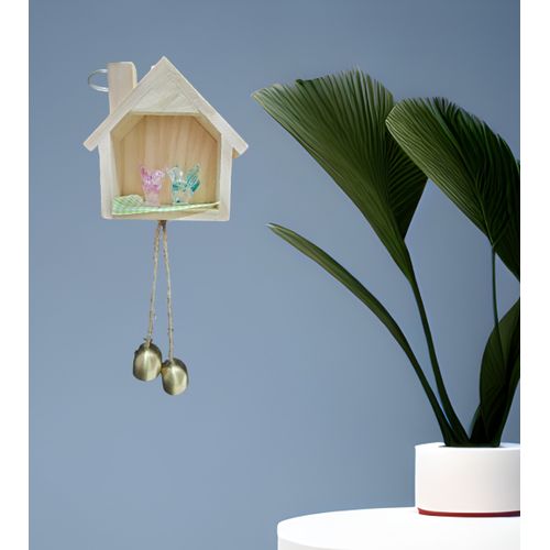product_image_name-Generic-منزل خشبي بداخله دمية عصفورزجاجية تعطي مظهرًا رائعًا بيه جرس-3