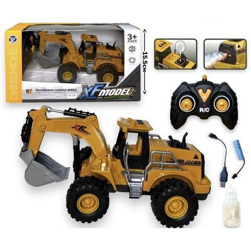 product_image_name-Generic-حفارة بجهاز تحكم عن بعد – سلسلة مركبة هندسية موديل XF – أضواء ودخان واقعي – بطارية قابلة لإعادة الشحن + كابل USB – ذراع ودلو متحرك – 15.5 سم – لعبة بناء للأطفال من عمر 3 سنوات وما فوق – اللون قد يختلف قليلاً-4