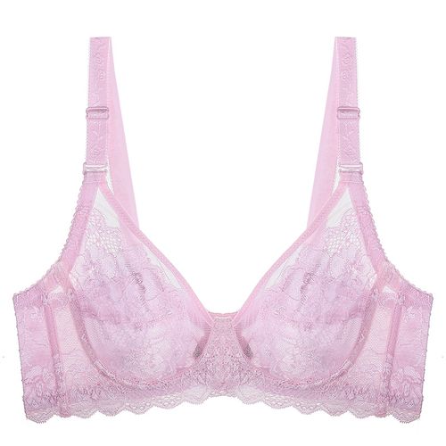 Ultra Thin Transparent Bras For Women Push Up Plus Size BCD Cup