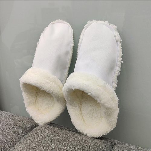 DIY Faux Fur Slippers Pattern & Tutorial