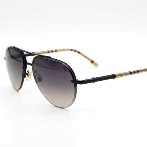 product_image_name-Generic-Women's aviator-frame sunglasses, rimless, multi-temperature lenses, checkered pattern control unit-2