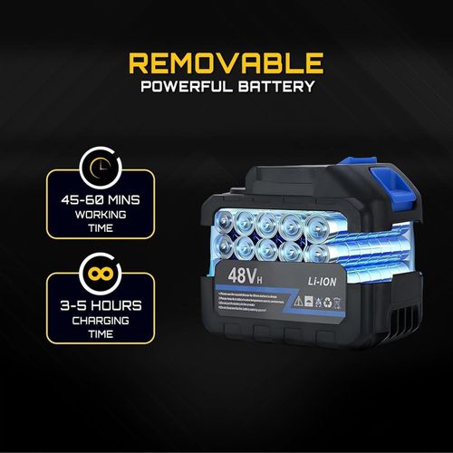 product_image_name-Generic-ماكينة غسيل سيارات لاسلكية تعمل بالضغط من اونيريوس (بطارية مزدوجة) - 48 فولت قابلة لإعادة الشحن، لتنظيف السيارة، الدراجة، والحديقة، بمسدس غسيل كهربائي وفوهة قابلة للتعديل 3 في 1، أنبوب 5 متر (1)-4