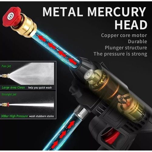 product_image_name-Generic-ماكينة غسيل سيارات لاسلكية تعمل بالضغط من اونيريوس (بطارية مزدوجة) - 48 فولت قابلة لإعادة الشحن، لتنظيف السيارة، الدراجة، والحديقة، بمسدس غسيل كهربائي وفوهة قابلة للتعديل 3 في 1، أنبوب 5 متر (1)-5