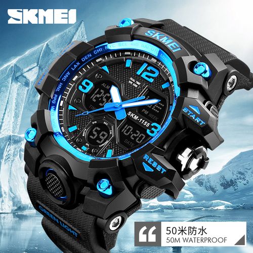Sports Watches Waterproof Wristwatch Men Quartz Analog Digital Watch