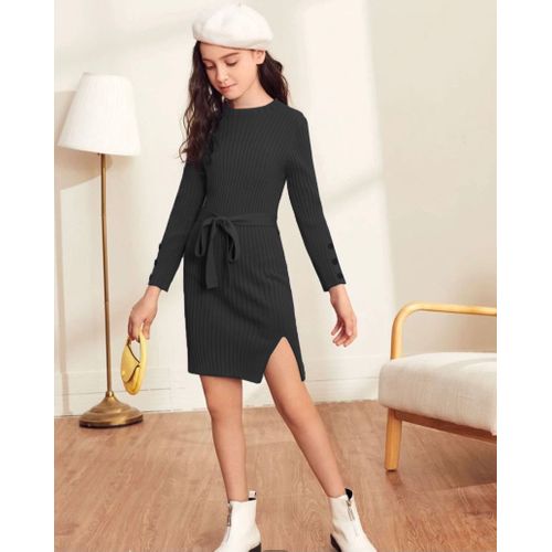 Buy Teddy Classy Dress For Girls - Black in Egypt