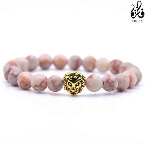 اشتري No Brand golden lion face bracelet في مصر