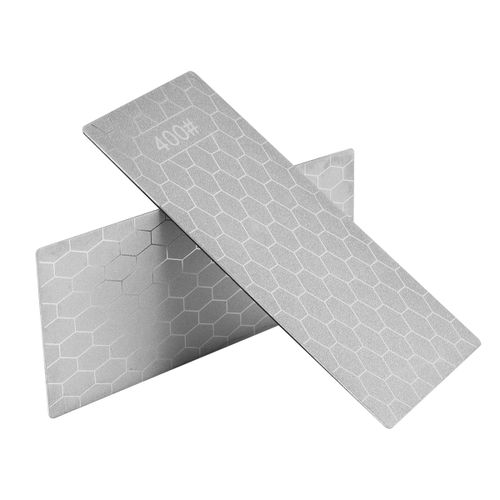 Double-Sided Diamond Sharpening Stone, with Base(400/1000 Grit) 