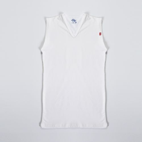 Buy Cottonil V Neck Wide Sleeveless White Men Tank Top in Egypt