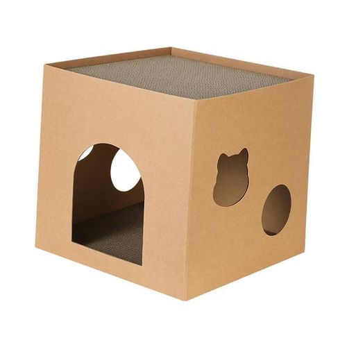 Generic Cat Cardboard House with Scratch Pads Corrugated Cardboard Bed Cat Box Cats Bed for Cat Rabbit Small Animals Bunny Indoor Best Price Online Jumia Egypt