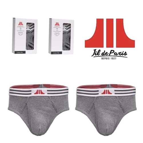 Buy Jil Bundle Of 2 Pcs Cotton Men's Briefs - Grey in Egypt