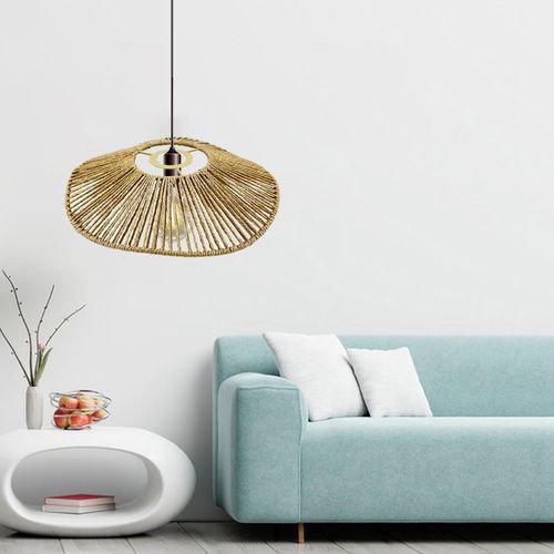 Generic Woven Lamp Shade Boho Lamp Pendant Shade For Restaurant