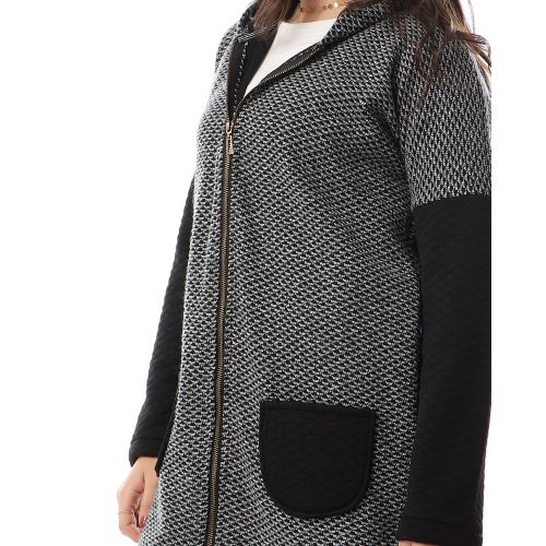 Punto DOro جاكيت بوكليت سوستة كابيشو - رمادي