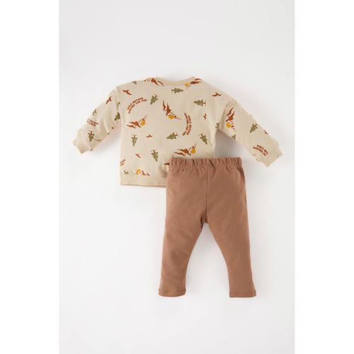product_image_name-Defacto-Baby Boy Bike Neck Regular Fit Knitted Set - Lt.Brown-2