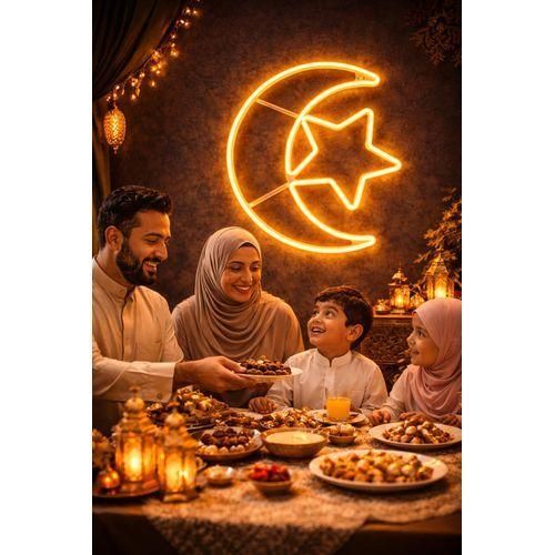 product_image_name-Generic-Ramadan Decoration Curtain With Crescent And StarLED-2