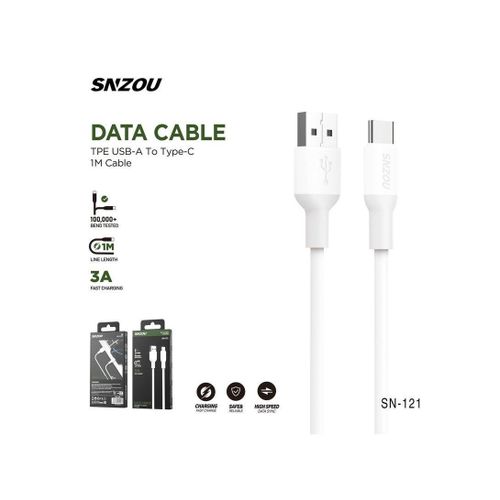 product_image_name-Generic-Snzou ProSync 3A USB-A to Type-C Cable SN-121-1