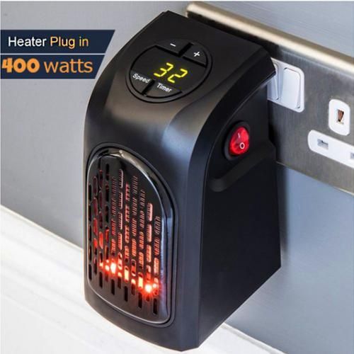 Generic Portable Digital Mini Handy Heater, Built-in Wall Outlet - 400W @  Best Price Online