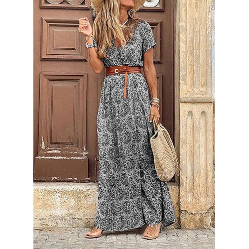 BOHO PRINT DRESS  Boho print dress, Plus size bohemian dresses, Trendy  plus size dresses