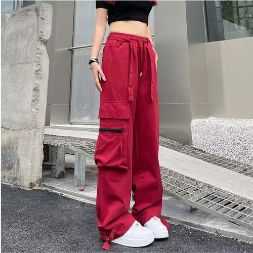 Fashion (Black)Women Cargo Harem Pants Side Pockets Black Hip Hop Casual  Male Female Joggers Trousers Fashion Casual Streetwear Pants DOU @ Best  Price Online