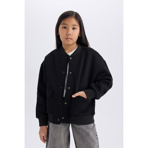 product_image_name-Defacto-Girl College Collar Basic Soft Furry Inside Bomber Jacket-1