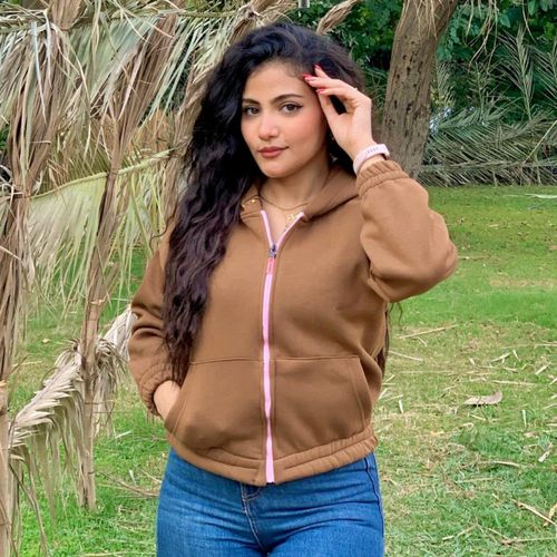 product_image_name-Generic-هودي قصير بسوسته وجيوب امامية - مصنوع من الميلتون القطن - لايوبر-3