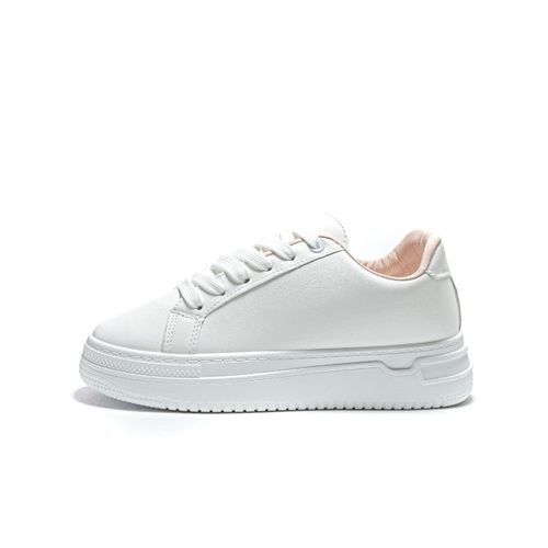 Desert Minimalist Lace-Up White Flat Sneakers @ Best Price Online ...