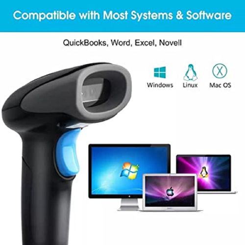 product_image_name-Generic-ماسح باركود ثنائي الأبعاد سلكي محمول - جهاز قراءة أكواد باركود يدوي (Lector De Codigo De Barras)-2