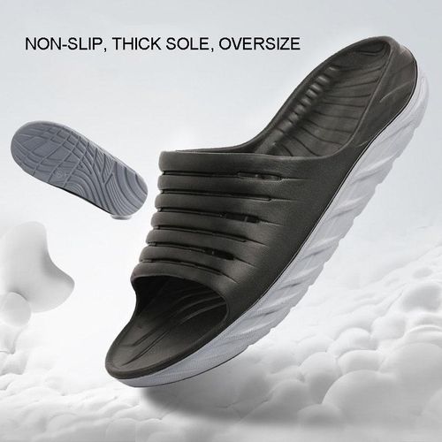 Buy Mens Sport Recovery SlippersThick Cushion Lightweight Comfort Open Toe Slippers in Egypt