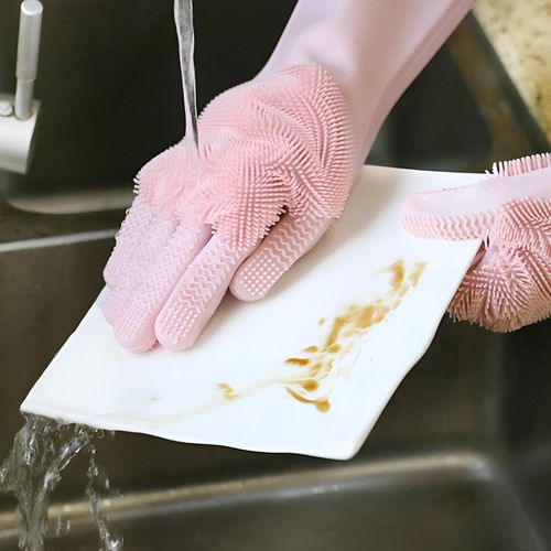 Kitchen Gloves for Dishwashing, Silicone Gloves, Dishwashing Gloves, Cleaning Gloves, Rubber Gloves, Disposable Gloves