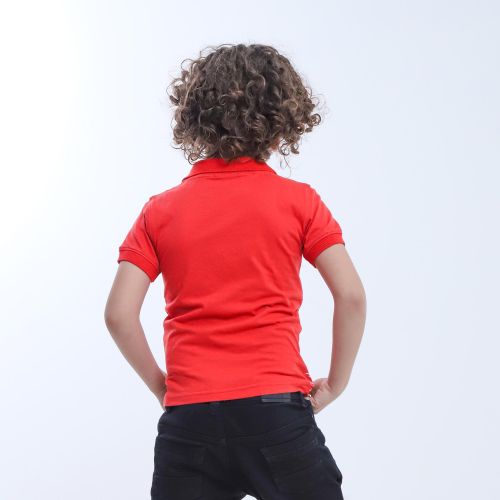 product_image_name-Bebo-Boys' printed polo shirt, short sleeves_Red-2