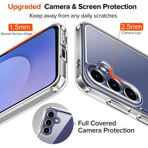 product_image_name-Generic-جراب حماية شفاف سامسونج جالاكسي S25 FE 5G من جو شوبينج – سيليكون TPU مرن نحيف مقاوم للصدمات والخدوش بحماية كاملة وزوايا مضادة للصدمات-5