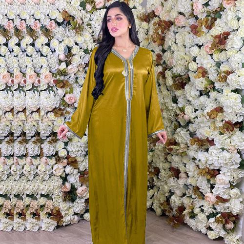 Buy Women Muslim Dresses with Ethnic Style Floral Kaftan for Lady Plus Size  Casual Holiday Travel Flower Print Moslem Robe Dubai Arabic Islamic Maxi  Dress Vintage Indian Arab Abaya Gowns Online at