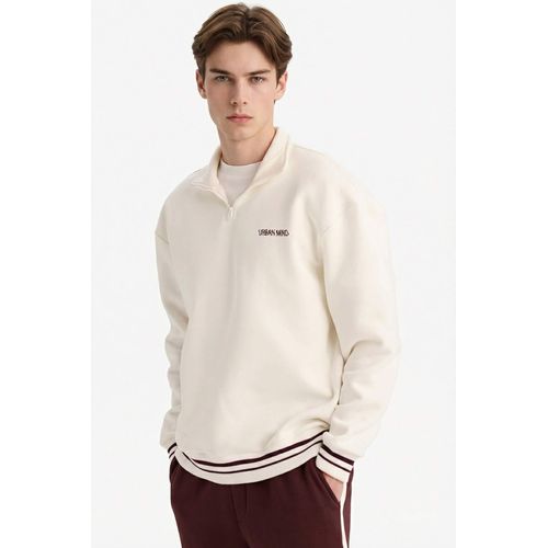 product_image_name-Defacto-سويت شيرت بفتحة رقبة واقفة وكلمات مطبوعة وبمقاس واسع-5